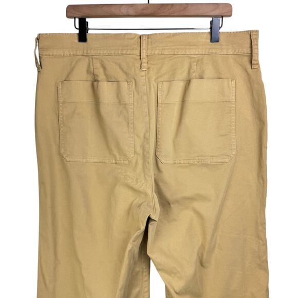 J. Crew Sailor Slim Wide Leg Chino Pants Honey Brown Cropped Academia Workwear - Picture 6 of 10